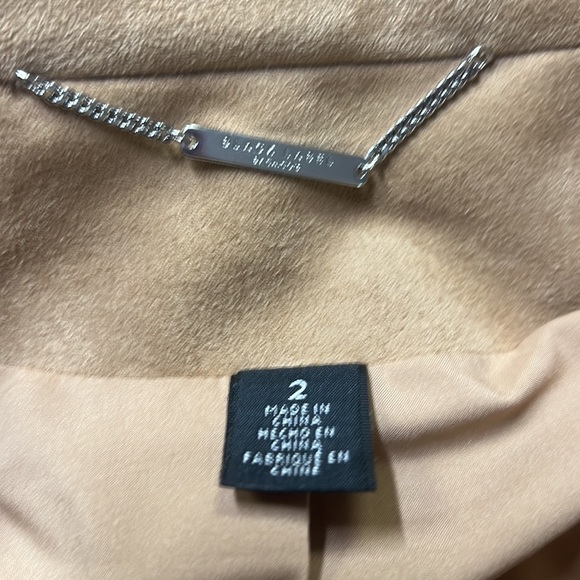 Chico’s Faux Suede Jacket Tan - Picture 5 of 7